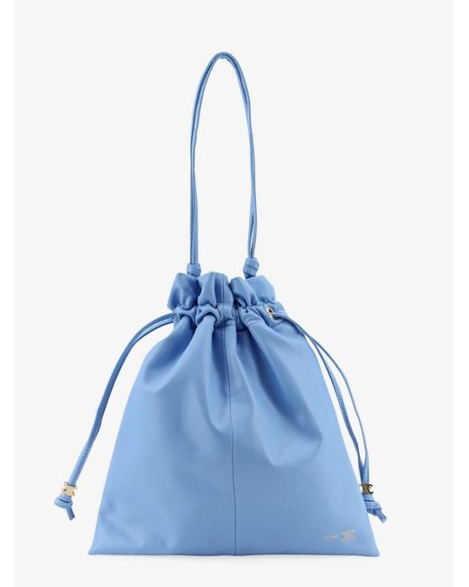 Céline Blue Crystal Leather Crossbody Bag