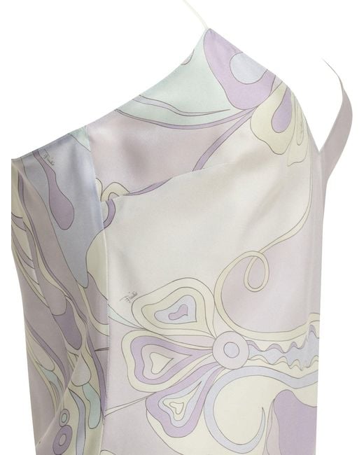 Emilio Pucci White "Orchidee" Casual Top