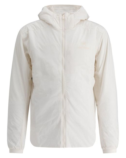 Arc'teryx White Atom Hoody Jacket for men