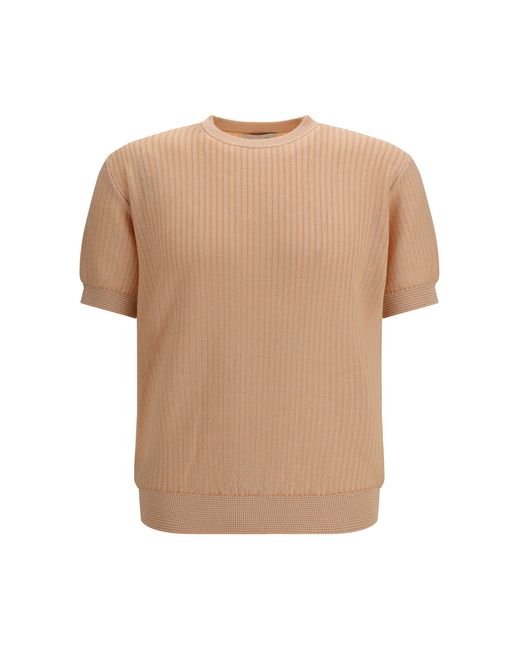 Piacenza Cashmere Natural Cotton And Silk Blend Sweater for men