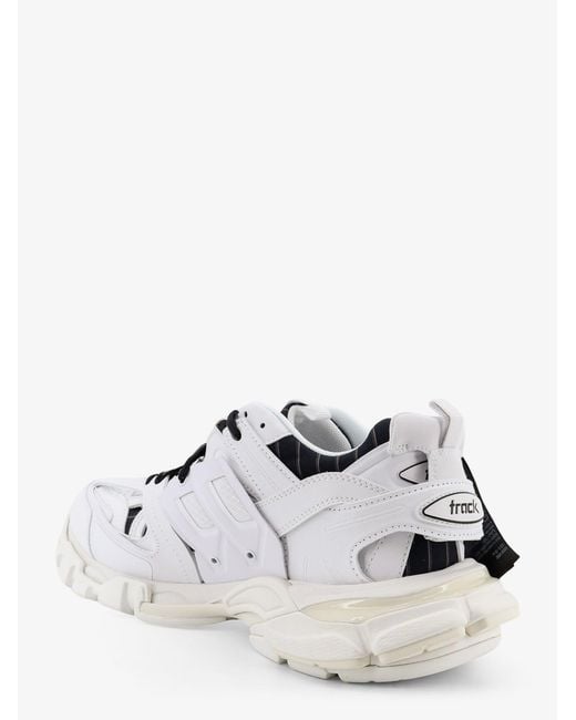 Balenciaga White Track Polyurethane Sneakers for men
