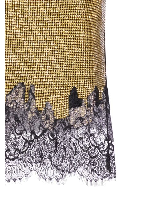 Self-Portrait Natural Tank Top With Sequins