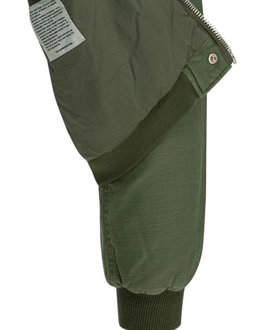Nonnative Green "Trooper Puff" Bomber Jacket