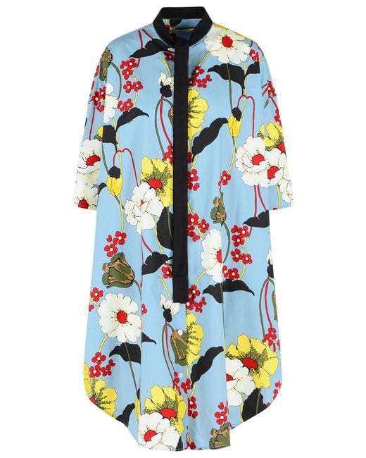 Marni Blue Cotton Dress