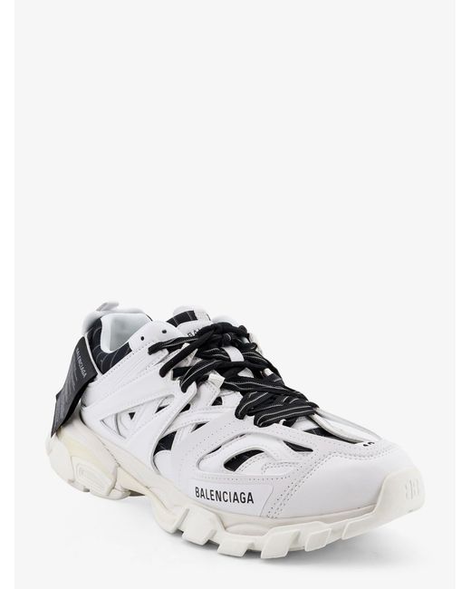 Balenciaga White Track Polyurethane Sneakers for men