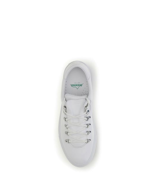 Diemme White Sneakers Marostica Calf Leather for men