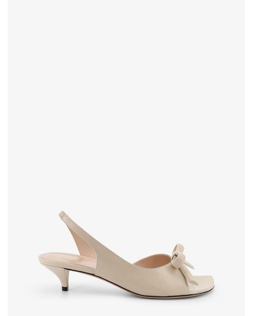 Women's White Dior Dior Bow Leather Sandals