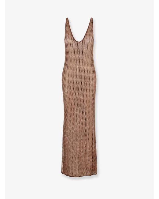 VENUJA White Crystal Maxi Dress