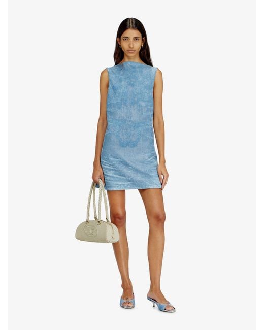 DIESEL Blue De-Selune-Fsi Denim Dress