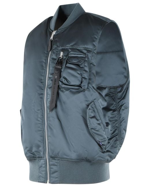 Alpha Industries Blue Petrol Nylon Vest for men