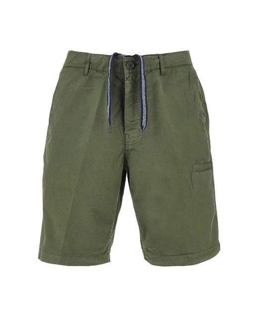 Aspesi Green Cotton Bermuda Shorts for men