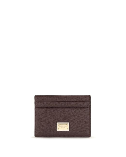 Dolce & Gabbana Red Leather Cardholder