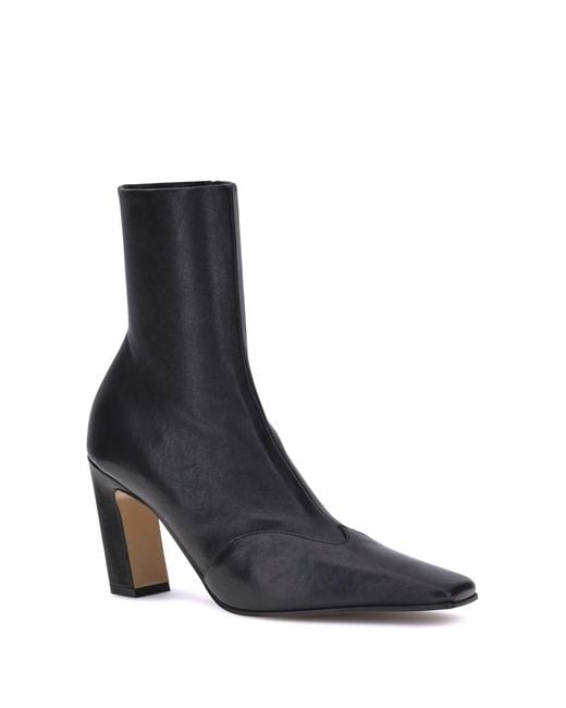 Khaite Black Ankle Boots Nevada Leather