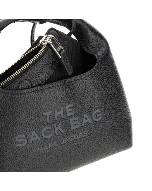 Marc Jacobs Black 'The Cheetah Mini Sack' Leather Bag