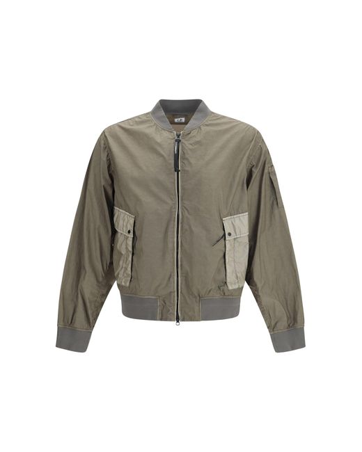 Men's Grey Bi-Tm Mixed Lens Bomber Jacket Gunmetal