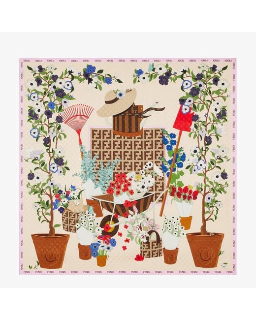 Fendi Natural Gardening" Foulard