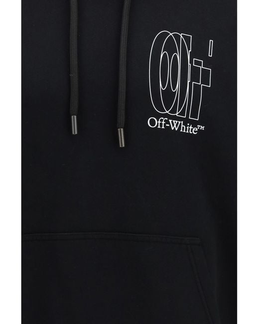 Off-White c/o Virgil Abloh Black Big Double Arrow Skate Hoodie for men