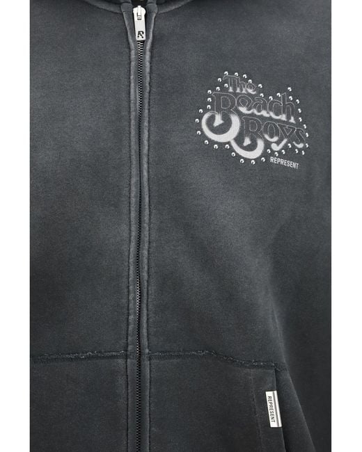 Represent Black Zip Hoodie Beach Boys Endless Summer for men