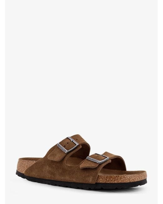 Birkenstock Brown Arizona Bs Suede Sandals for men
