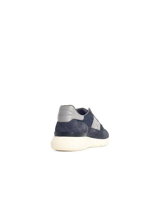 Hogan Blue Interactive³ Suede Sneakers for men