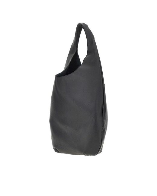 A.P.C. Black Le Neige Grained Leather Bag
