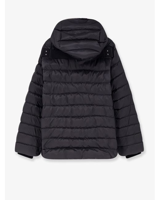Moncler Black Rick Owens Zip Lock Hooded Down Jacket for men
