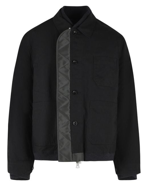 Sacai Black Reversible And Polyamide Jacket for men