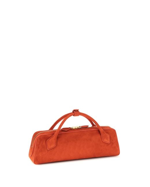 Alaïa Red Alaïa Le Teckel Clutch Brule