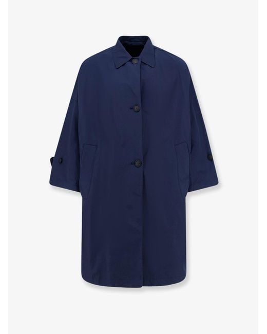 Women's Blue Cala Paradiso Cotton Blend Raincoat