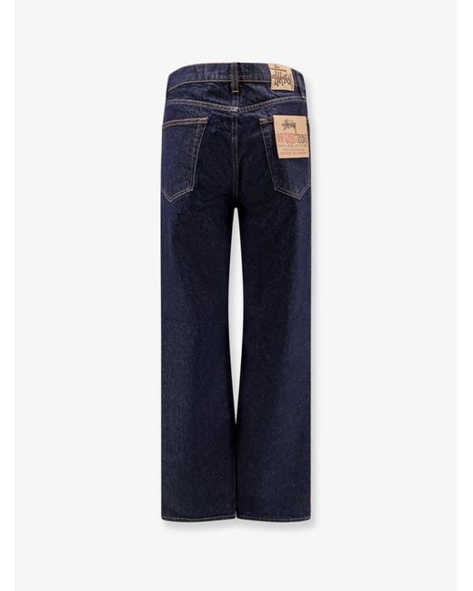 Stussy Blue New Classic Regular Fit Jeans for men