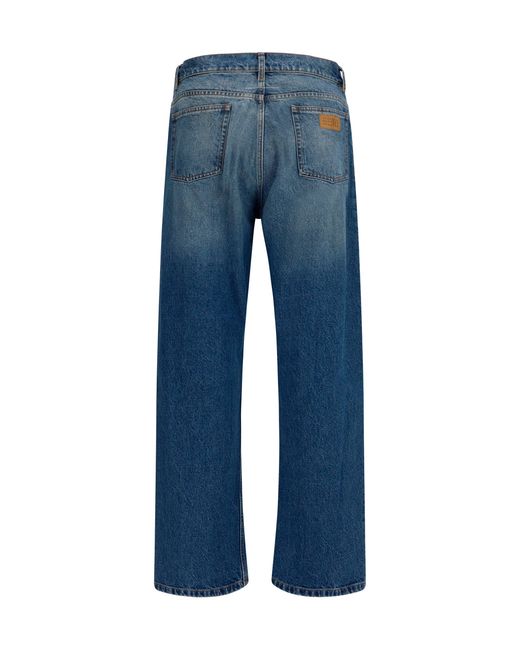 MM6 by Maison Margiela Blue Straight-Leg Jeans for men