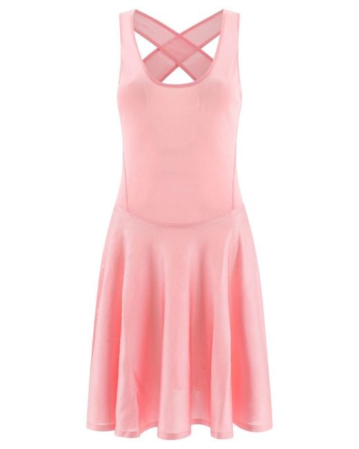 Alaïa Pink Feminine And Flattering 24Ss Mid Skirt For