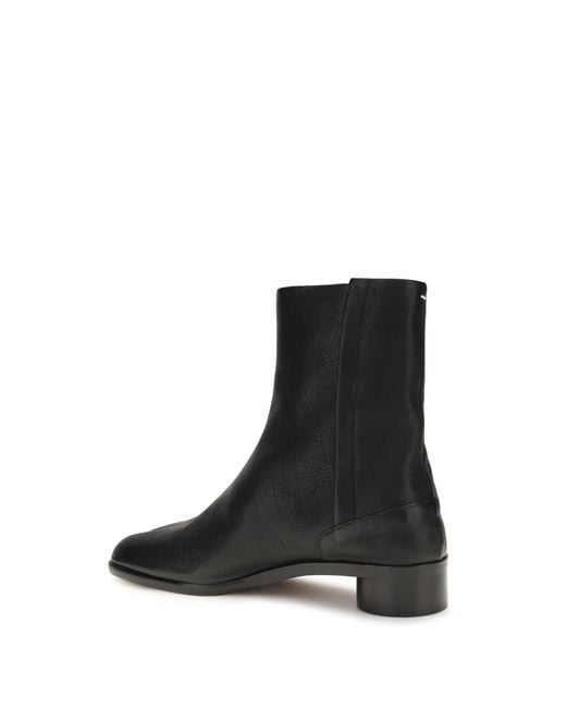 Margiela Black Tabi Ankle Boots for men