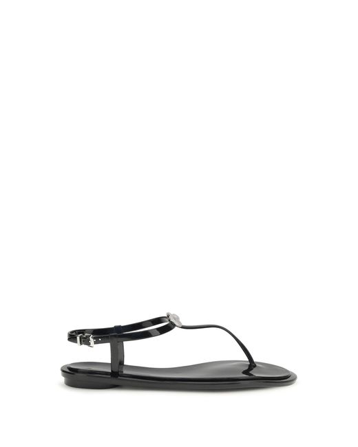 Mach & Mach White Mach & Mach Double Bow Sandals
