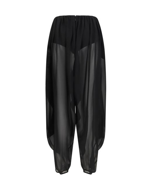 Francesco Murano Black Balloon Pants Silk