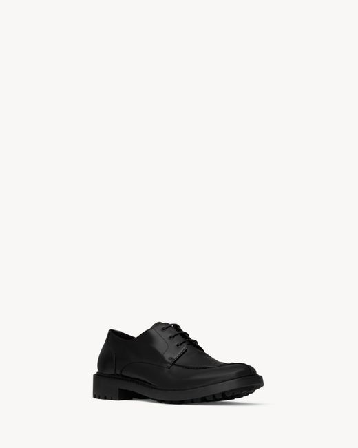 Saint Laurent White "Lino" Lace Up Shoes for men