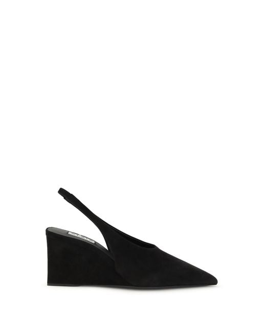 Alaïa Black Alaã¯A Cube Wedge Slingback Pumps