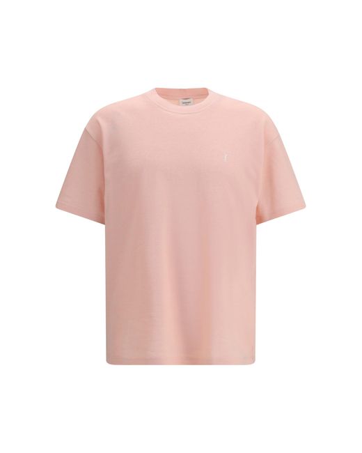 Saint Laurent Pink Cassandre Piquã T-Shirt for men