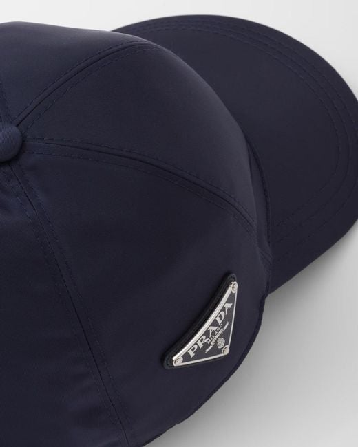 Prada Blue Re-Nylon Trucker Hat for men