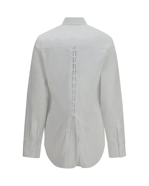 Ermanno Scervino Gray Cotton Shirt Bright