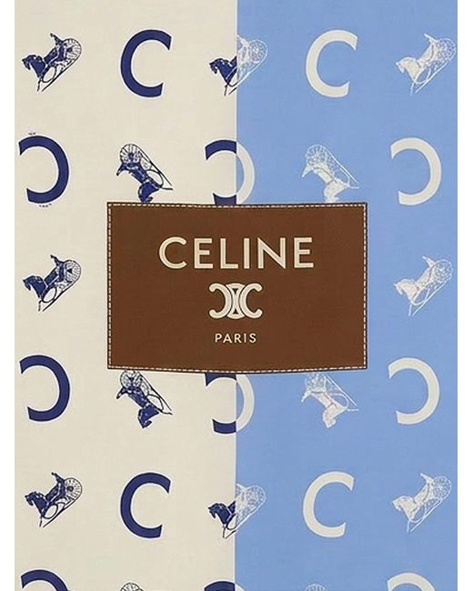 Céline Blue Silk Foulard
