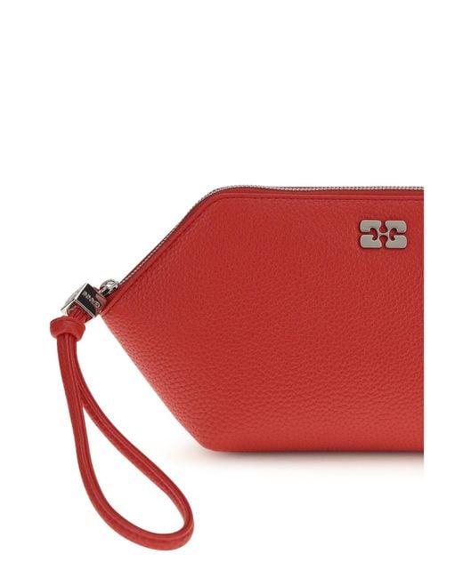 Ganni Red Makeup Pouch Bou