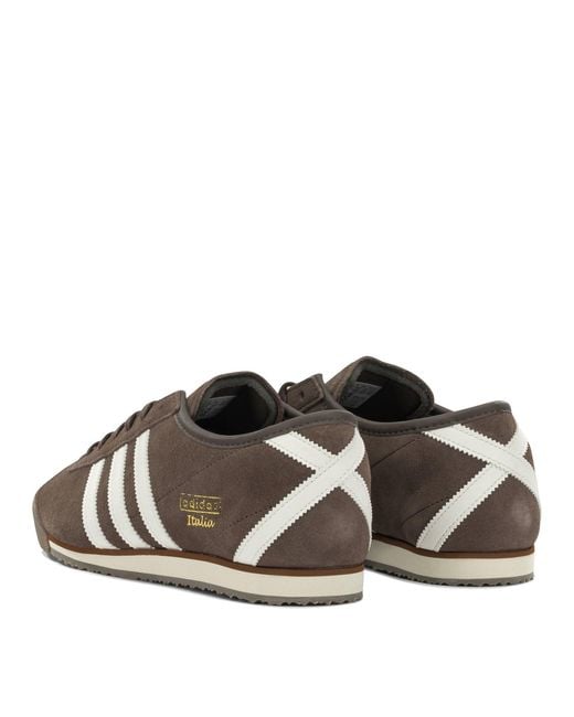 Adidas Originals Brown Italy 70S Leather Rubber Sneakers