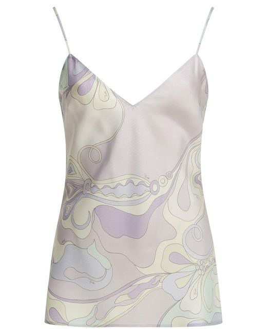 Women's White "Orchidee" Casual Top