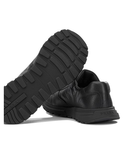 Prada Black Prax 2.0 Low-Top Sneakers for men