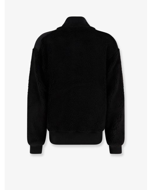 Oamc Peacemaker Black Fleece Synthetic Fur Bomber for men