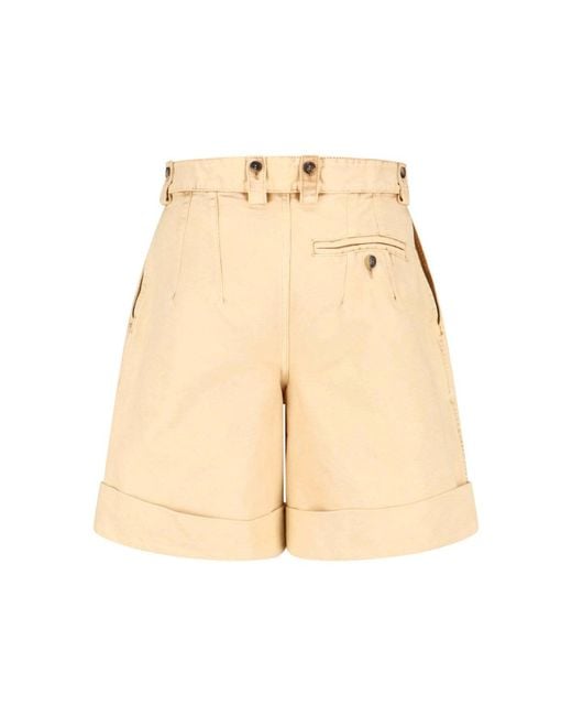 Loewe Natural Anagram Cotton Shorts