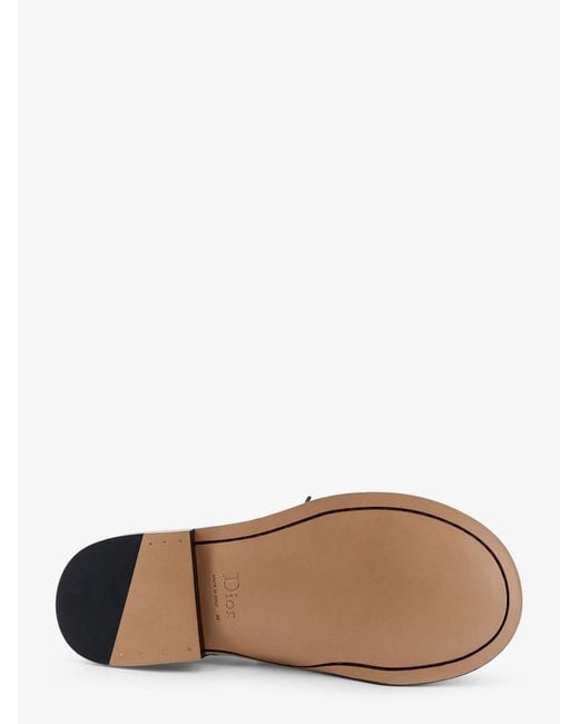 Dior White Dior Archie Leather Loafers for men