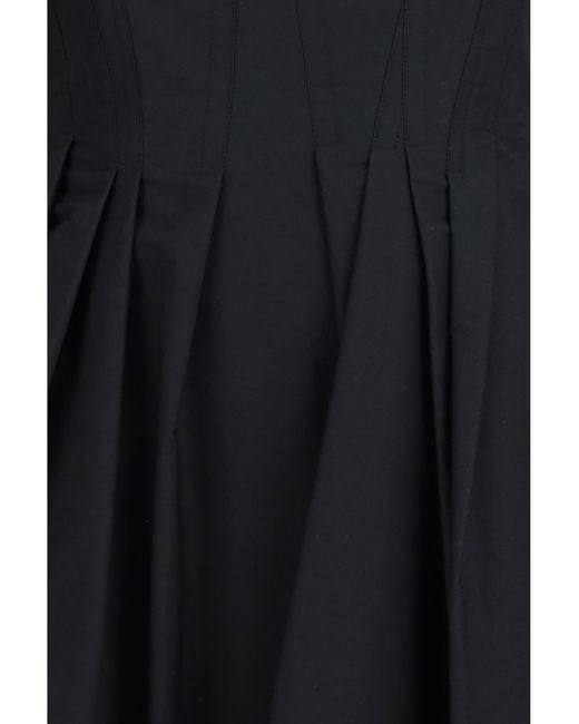 Max Mara Black Dress Sleeveless Cotton