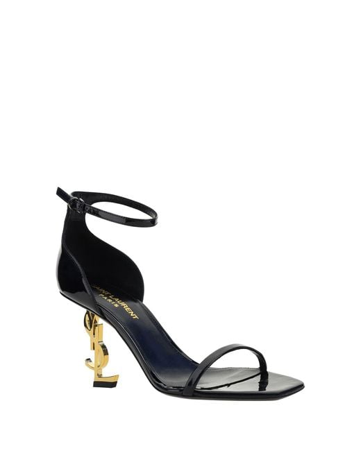 Saint Laurent White Opyum Sandals
